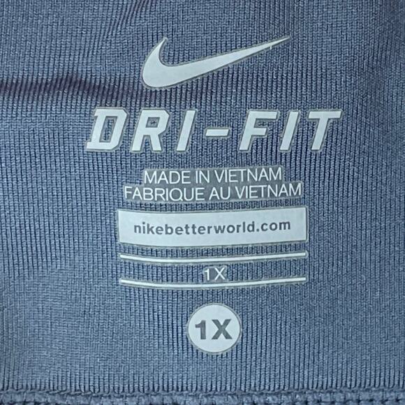 Nike Dri-Fit Filament Capri Leggings Gray Pink SZ 1X - Picture 5 of 7